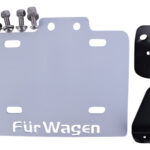 Porta Placa Café Racer Grande Reforzado Blanco Tundra