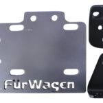 Porta Placa Café Racer Chico Reforzado Gris Grafito Furwagen