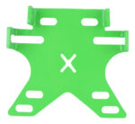 Porta Placa Universal 3-1/16 Premium Verde Neon Furwagen - Imagen 3