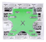 Porta Placa Universal 3-1/16 Premium Verde Neon Furwagen - Imagen 4