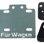 Porta Placa Café Racer Chico Reforzado Verde Comander