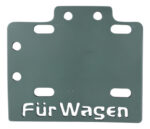 Porta Placa Café Racer Chico Reforzado Verde Comander - Imagen 3