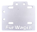 Porta Placa Café Racer Chico Reforzado Gris Titanio Furwagen - Imagen 3