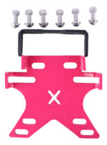 Porta Placa Universal 3-1/16 Premium Rosa Neón Furwagen - Imagen 4