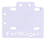 Porta Placa Café Racer Chico Reforzado Blanco Tundra