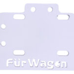 Porta Placa Café Racer Chico Reforzado Blanco Tundra