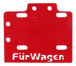 Porta Placa Café Racer Chico Reforzado Rojo Pasión Furwagen - Imagen 3