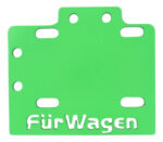 Porta Placa Café Racer Chico Reforzado Verde Neón Furwagen - Imagen 3