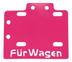 Porta Placa Café Racer Chico Reforzado Rosa Neón Furwagen - Imagen 3