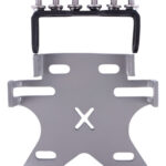 Porta Placa Universal 3-1/16 Premium Gris Mantarraya