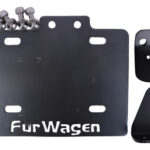 Porta Placa Café Racer Grande Reforzado Gris Grafito