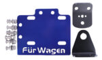 Porta Placa Café Racer Chico Reforzado Azul Violeta Furwagen