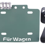 Porta Placa Café Racer Grande Reforzado Verde Comander