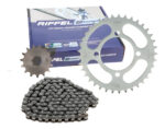 Kit Sprocket 37dx15d Con Cadena 428hx118l | Riffel Titanium Gris