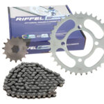 Kit Sprocket 37dx15d Con Cadena 428hx118l | Riffel Titanium Gris
