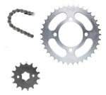 Kit Sprocket 38dx15d Con Cadena 428hx104l | Promoto Platino Gris