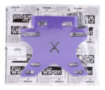 Porta Placa Universal 3-1/16 Premium Morado Brujas Furwagen - Imagen 4