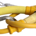 Cable Bujía 55 Cm 8 Mm Amarillo C/capuchón 3 +elemento