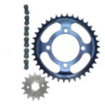 Kit Sprocket  38dx15d Con Cadena 428h-108l | Promoto Platino Azul - Imagen 5