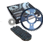 Kit Sprocket 46dx15d Con Cadena 428h-136l | Promoto Platino Gris