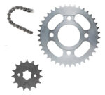 Kit Sprocket 39dx15d Con Cadena 428hx126l | Promoto Platino Gris