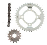 Kit Sprocket 38dx15d Con Cadena 428hx120l | Riffel Titanium Gris - Imagen 2