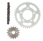 Kit Sprocket 42dx16d Con Cadena 428hx136l | Riffel Titanium Gris - Imagen 2