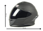Casco Miniatura Cerrado R7 Racing Negro (adorno Escritorio) Negro Piloto S - Imagen 2