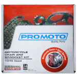 Kit Sprocket 38dx15d Con Cadena 428hx108l | Promoto Negro