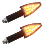 Par Direccionales Traseras P/italika Dm150 | Promoto Izquierdo Naranja