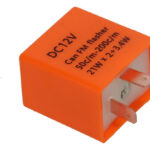 Flasher Relevador Ajustable Led Universal Moto | Promoto Naranja